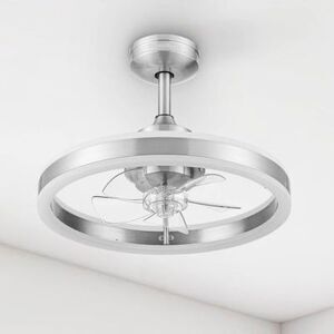 Harbor Breeze Edenmore II 20-in Brushed Nickel with Clear Blades Fandelier Ceili